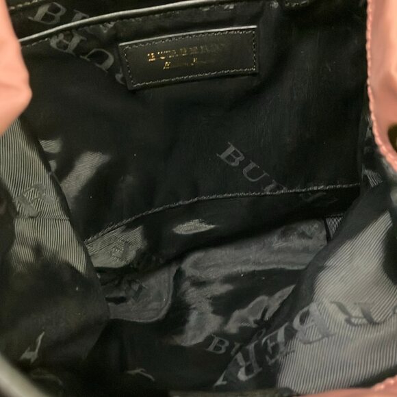 Burberry LONDON ENGLAND Backpack 4020959 Pink Beige Black Nylon Leather main image 11